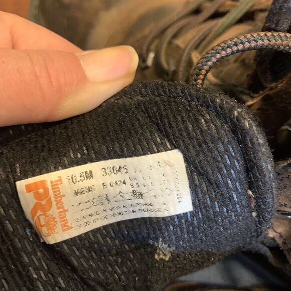 Timberland PRO 24/7 Boots Men's Size 10.5 W Brown Pit Boss Soft Toe 6" Ankle - Picture 6 of 8